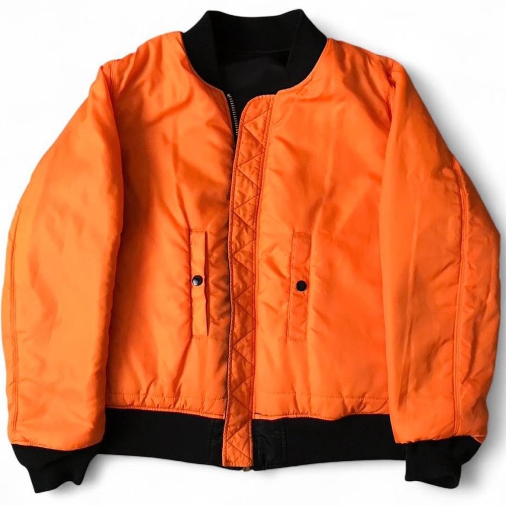 Alpha Industries MA-1 Flight Bomber Jacket | Black | Size Large - Picture 2 of 8